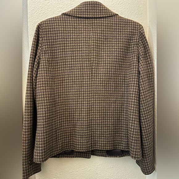 Ralph Lauren Brown Houndstooth Blazer - Picture 6 of 10